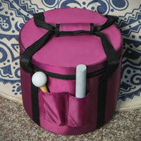 Sound Bowl with Carrying Bag Colorful Crystal Sound Bowl B-Key bowlNote for Meditators, Meditation Areas