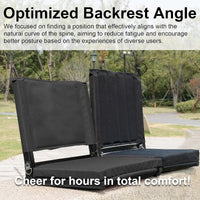 Portable Oxford Fabric Folding Chair for Outdoor Stadium and Camping