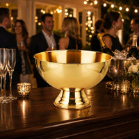 Stainless Steel Ice Bin Mirror Finish Champagne Bowl Chilling Drinks