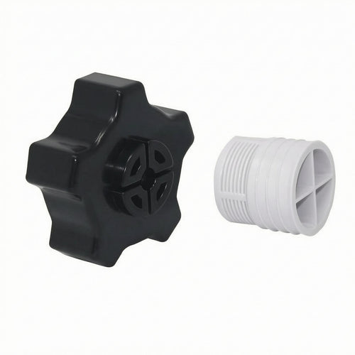 Sand Filter Drain Cap Star-Shaped Pool Sand Filter Plug Black