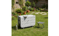 Single Folding Bed Installation Folding Cot with Mattress Space-Saving Portable Camp Bed for Office, Camping, Hospital