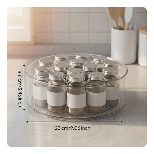 360 Degree Rotating Organizer Multifunctional Rotating Tray Turntable Easy To