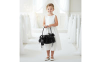 Black Flower Girl Basket Elegant Design Gothic Lace Wedding Basket Lightweight Ceremony Accessories