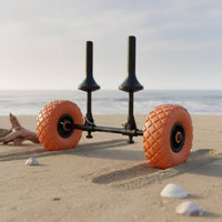 Base Kayak Trailer Wide Tires Kayak Cart with Wheels Foldable Boat Transport Transport Trolley for Beach, Outdoor