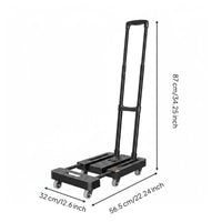 Foldable Moving Trolley Thickened Frame Heavy Duty Hand Truck Compact