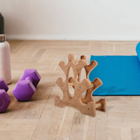 3-Tier Dumbbell Rack Space-Saving Small Dumbbell Stand Keeps Weights Organized Hand Weight Organizer for Workout Room