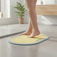 Absorbent Non-Slip Bathroom Mat for Toilet and Shower Area