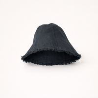 Sun Hats for Women Frayed Edge Bucket Polyester Outdoor Activities Casual Wear, Short Brim Flat Top Basin for Autumn