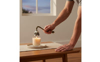 Vintage Dome Candle Wick Smotherer Windproof Long Handle Candle Wick Dipper Long Handle Wick Wick Dipper Smoke-Without