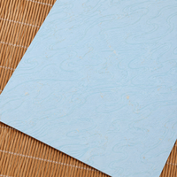 Wholesale Thickened Batik Xuan Paper Soft Cardboard Blank 8-inch Semi-Cooked Gold-Sprinkled Calligraphy and Chinese Painting Paper A43