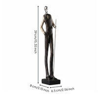 3 Pieces Snooker Figurine Gift Idea Billiards Statue Modern Design for Office
