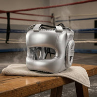 Boxing Headgear Molded Shape Full-Face Boxing Helmet Stitching Detail