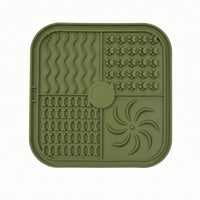 Silicone Lick Mat Slow Feeding Textured Lick Mat Raised Rim for Licking Use