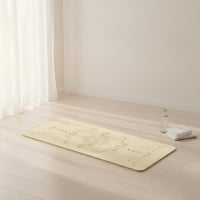 Anti-Slip Exercise Mat with Strap Textured Exercise Mat Portable Carrying Strap Soft for Beginners