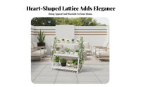 Foldable Lattice Rack Installationno-assembly Tiered Plant Holder Easy Assembly Multi-Tier Design for beyonddoor, Patio, Indoor