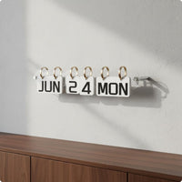 Horizontal Acrylic Calendar Holder Wall-Attached Flip Calendar Display Home Decor for Shop