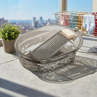Deep Laundry Basin Thickened Plastic Washboard Basin Clear