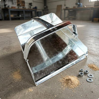 Galvanized Dustpan Reflective Metal Dust Pan Heavy Duty