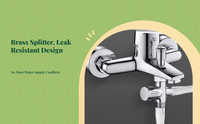 Brass faucet splitter, universal fit