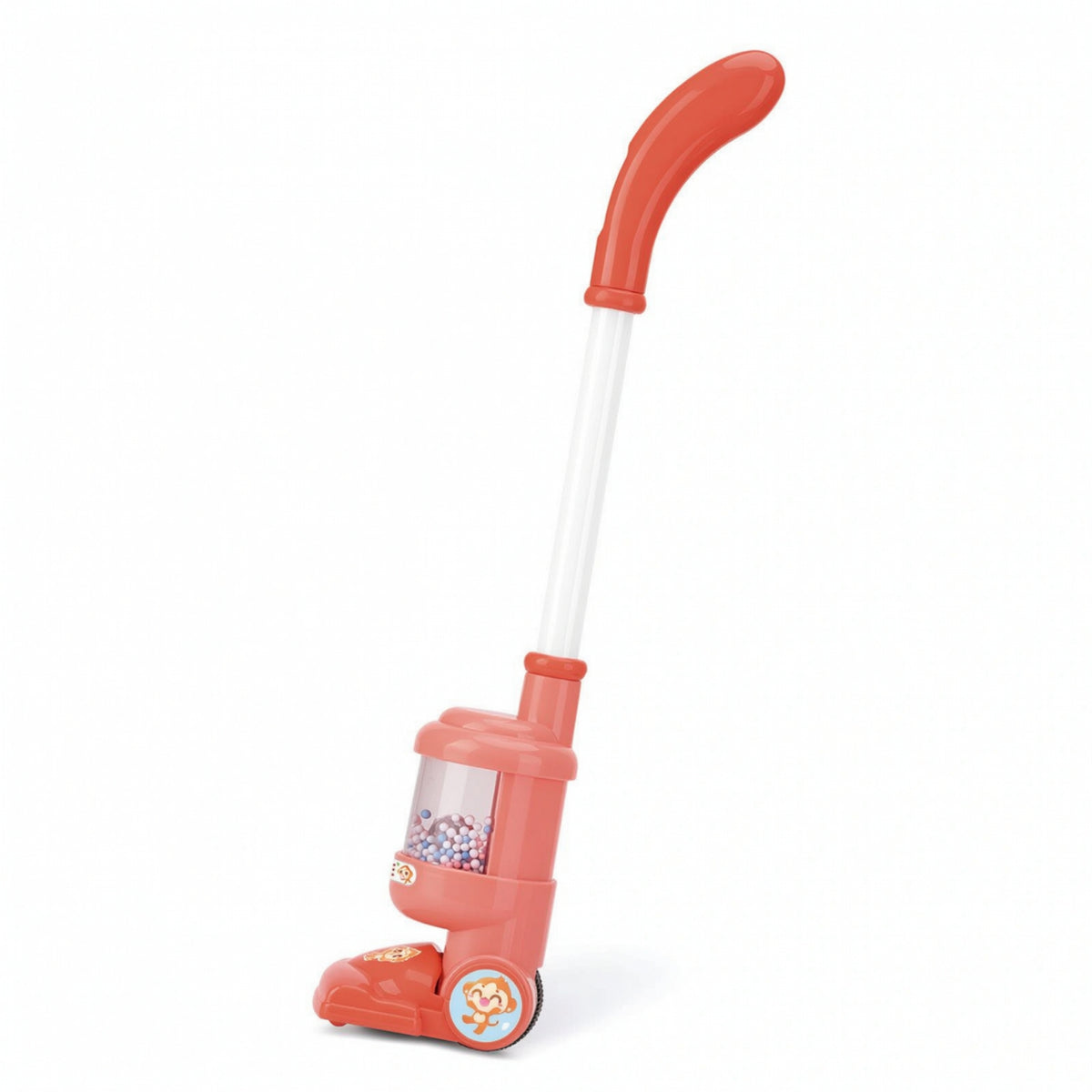Hand-Held Toy Vacuum with Beads Child-Friendly Toy Vacuum Cleaner Interactive Realistic for Toddlers, Playroom