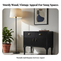 Single-Drawer End Table with Shelf Rustic Country look Nightstand Vintage Design Multi-Functional for Students, Hallway