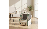 Pet Carrier with Mesh Window Structured Dog Backpack Comfortable Cat Backpack for 	 Pets Care Visits Visits