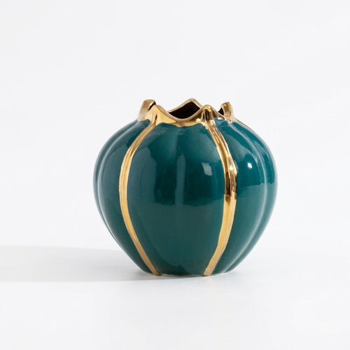 European Style Ceramic Pumpkin Vase, Large