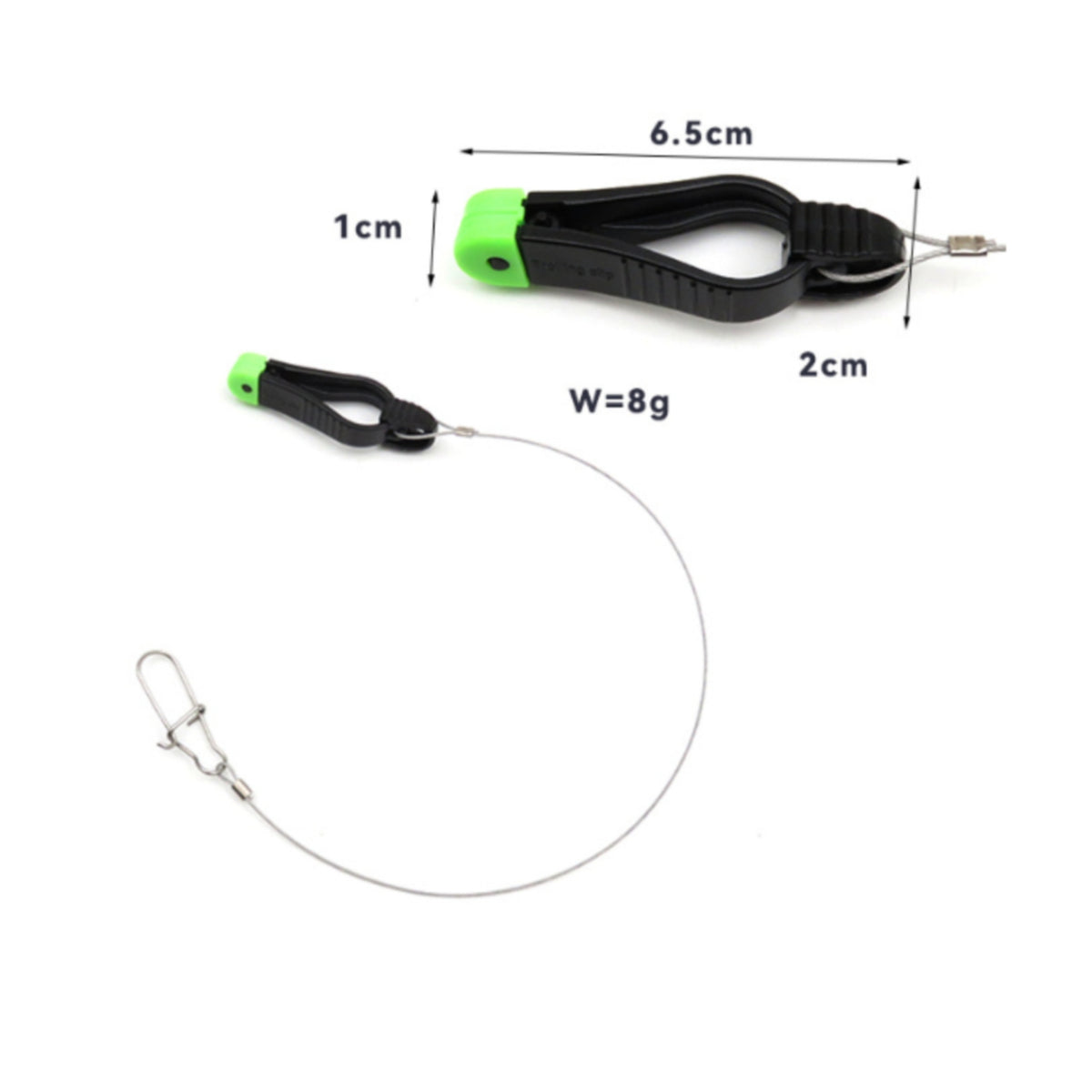 Metal Loop Fishing Line Release Clip Adjustable Tension Trolling Release Clip Plastic Housing Compact