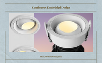 Adjustable anti-glare LED spotlight