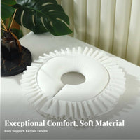 Removable Washable Cover Beauty Bed Headrest Cushion Soft and Supportive U-Shaped Face down Pillow Easy to Clean for Spas, Medical Office