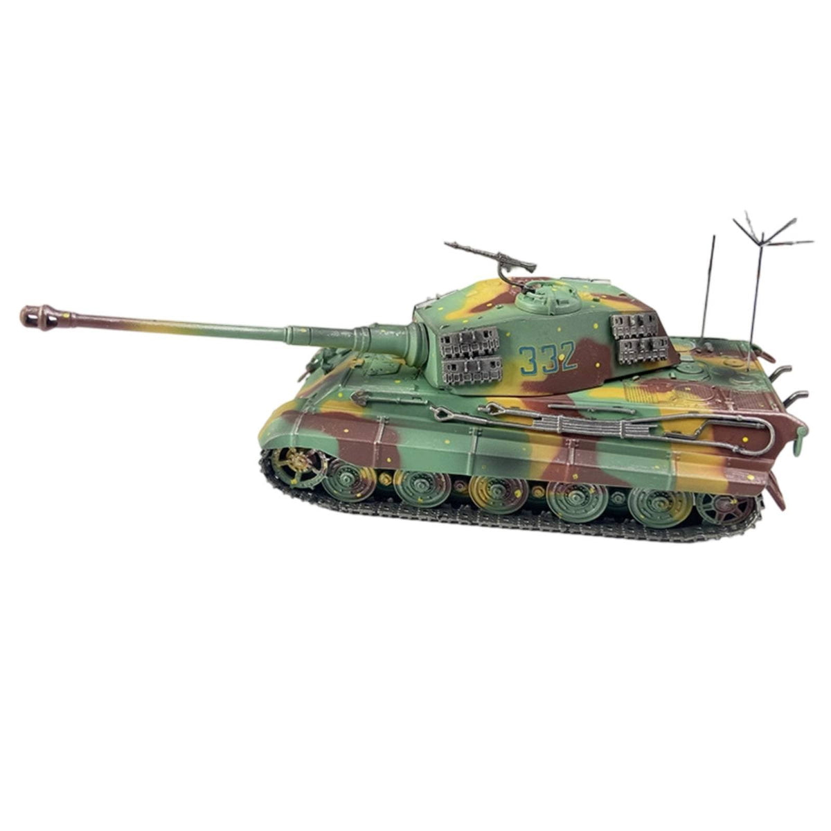 1/72 Scale Tank Model Movable Turret Historical Armored Vehicle Model Realistic Collectible Decor for Collectors