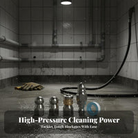 1/4 Inch Pipe Unclogging Spray Head Stainless Steel Drain Cleaner Head Stainless Steel Sewer Jetter Head