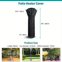 户外庭院露台伞式加热器灯防尘罩 取暖器罩Outdoor Heater Cover