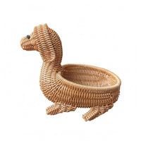 Animal Basket Decorative Oval Wicker Basket Rustic