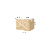 Storage Basket with Handles Rectangular Woven Storage Bin Open-Top for Closet