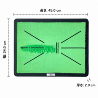 Golf Practice Mat For Practice 45x34cm Rubber Made Home Indoor Outdoor Compatible Training Tool