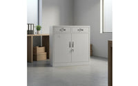 Lockable Filing Cabinet Partition Board Double-Door Filing Cabinet Compact