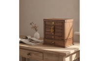 Makeup Organizer with Drawers Rectangular Makeup Organizer with Drawer Practical Cosmetics Storage Box for Dresser