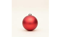Matte Ball Ornament with Metal Cap Spherical Ornaments with Hanging Loop Decorative Christmas Tree Ornament Reusable for Homeowners, Decorators, Holiday Displays, Shop Displays