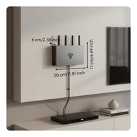 WiFi Router Storage Box Space-Saving Wall Arrangement Mount Router Shelf Easy Installation Set-Top Box Holder for Living Room, Bedroom, Office