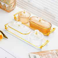 Multifunctional Heart-Shaped Snack Tray with Compartments