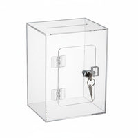Clear Acrylic Comment Collection Box Dustproof Transparent Voting Box Multi-Versatile-Office Supply Container for School