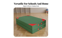 Folding Gymnastics Mat Foldable Design Folding Tumbling Mat Firm Foam Thick Tumbling Pad for Children, Kids, School, Dance Studio, Stretching