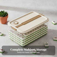 Mahjong Tile Container Clear View Design Empty Mahjong Box sturdy for Families