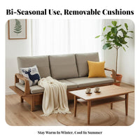 Wooden Corner Sofa with Drawers Built-in Storage Living Room Furniture bi-seasonalSeason Use Sectional Couch for Apartment Dwellers, Homeowners, Lounge Area