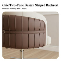 Armless rolling Chair Height Adjustable Vanity Stool Rolling Casters for Students