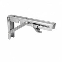 Foldable Design Heavy Duty Collapsible Bracket Space Saving Triangular Support Hinge High Load Capacity Heavy Duty Folding Bracket Long-Lasting Metal Construction for RV Owners, Kitchen, Small Areas, Garage, Workshop