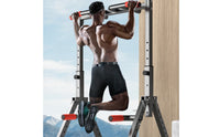Padded Grips Chin-up and Chest-Upper-Body Press Frame Stable Base Home Gym Power Frame Indoor Pull-up Bar Station High Stability