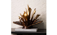 Golden Abstract Sculpture Lustrous Abstract Art Sculpture Decorative Statue for Interior Designers, Living Room, Entryway, Hotel Foyer