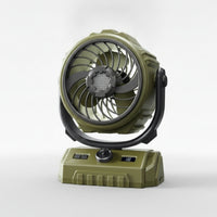 Compact Cordless Fan Adjustable Speeds Portable Fan with Digital Display Quiet 360° Tilt for Campers, Camping